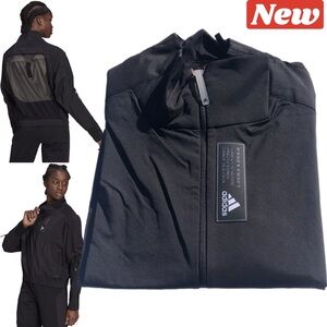 🌊♻️🆕 adidas Tech Tracktop PB Mesh Back Black Jacket MED & LRG